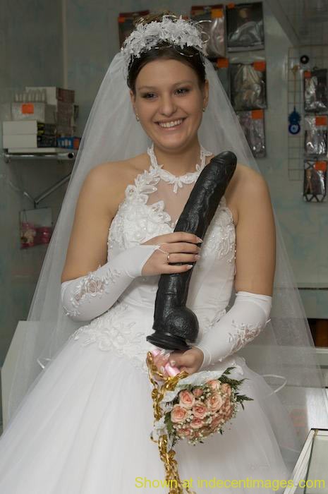 The bride and the monster dildo