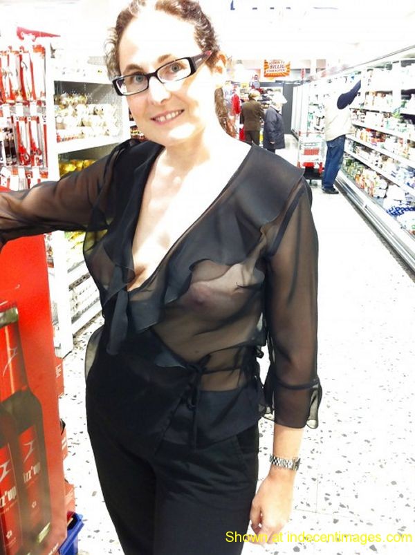 Supermarket exhibitionist