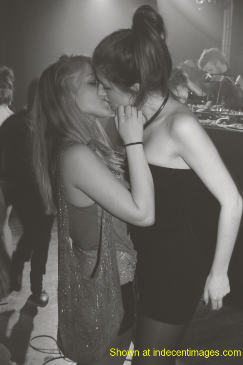 Girls kissing