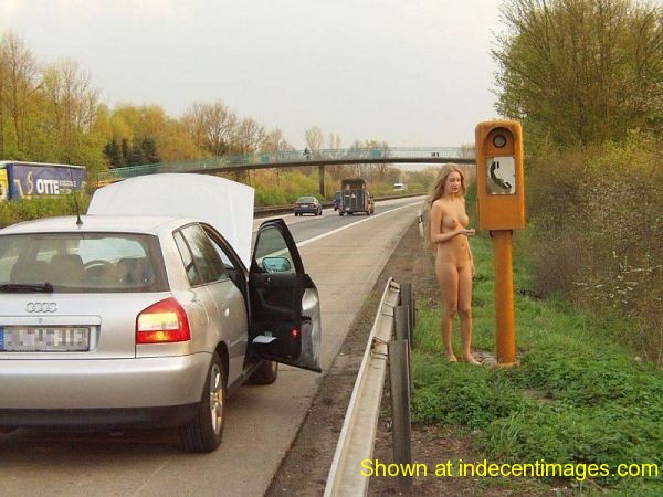 Naked at the roadside