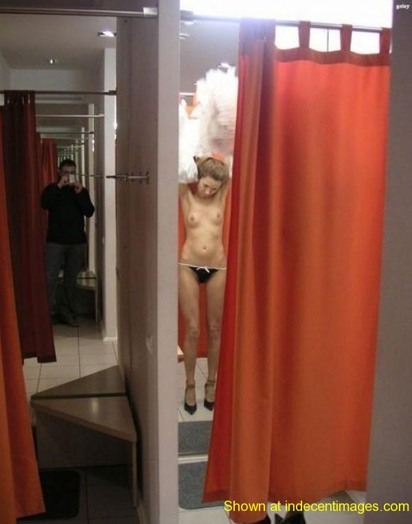 Caught naked in the changing room