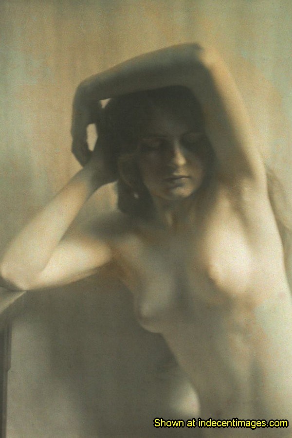 Very, very old colour nude photograph