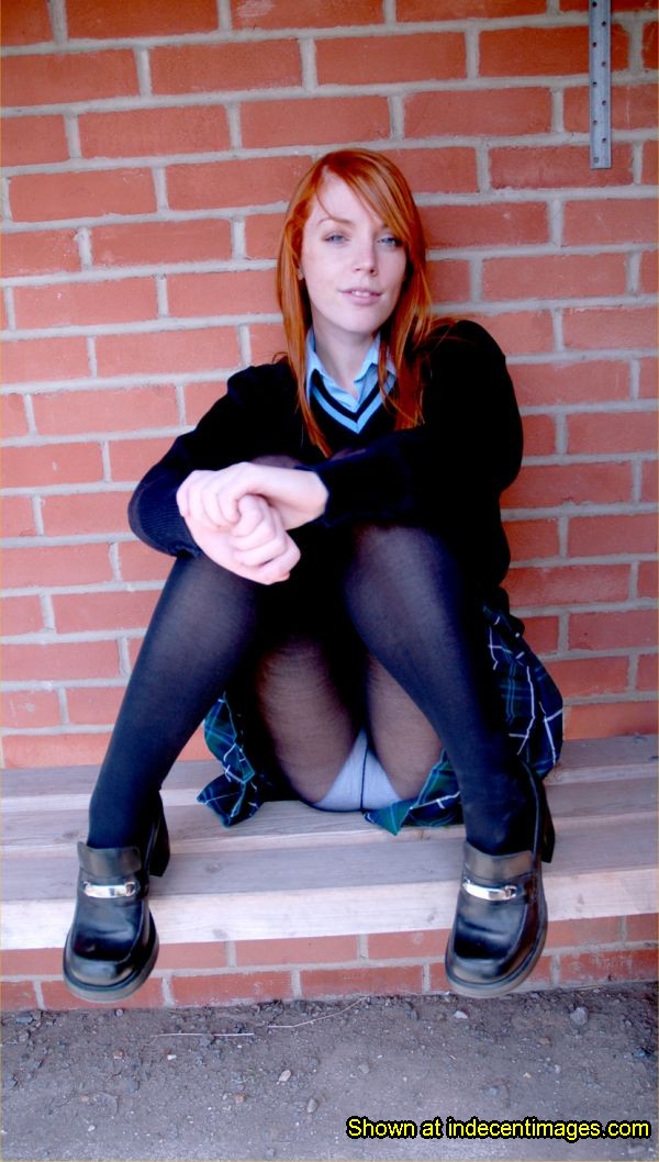 Schoolgirl upskirt