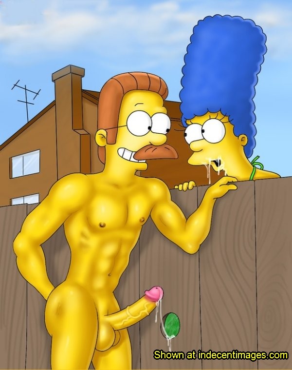 Marge Simpson sucked off Flanders