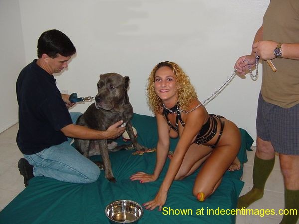 Treat her like a dog - she loves it!